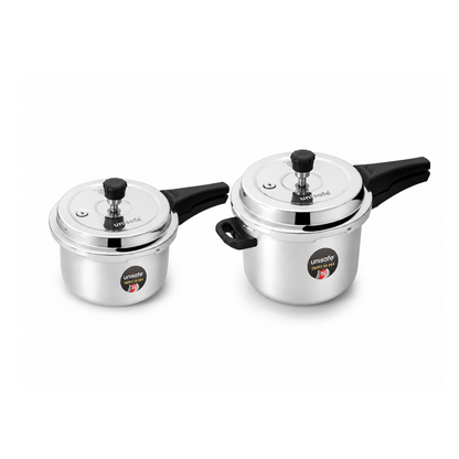 UNISAFE 3l & 5l Triply Platinum Tri-Pro outerlid Combo Pressure Cooker