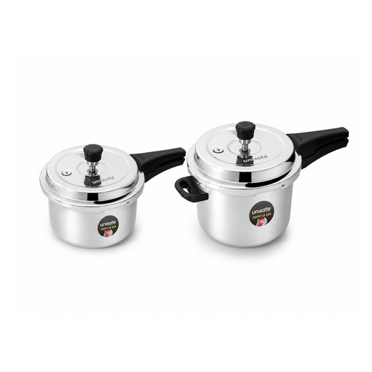 UNISAFE 3l & 5l Triply Platinum Tri-Pro outerlid Combo Pressure Cooker