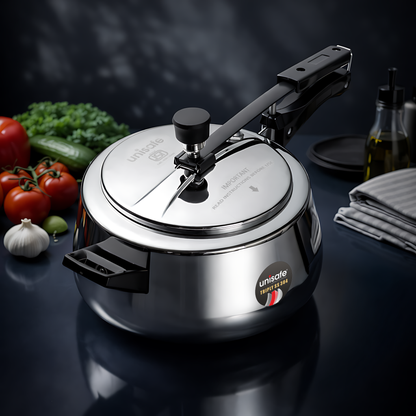 UNISAFE 5l Triply Platinum Tri-Pro Inner Lid Pressure Cooker