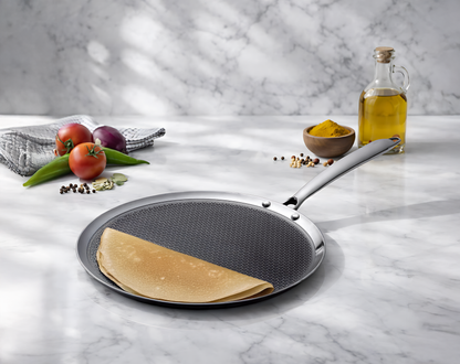 UNISAFE Triply Honeycomb 30cm Non-Stick Dosa Tawa