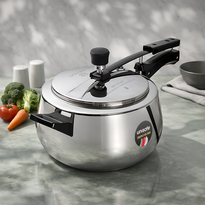 UNISAFE 6.5l Triply Platinum Tri-Pro Inner Lid Pressure Cooker