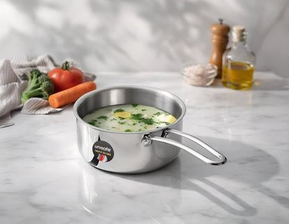 UNISAFE 18cm Tri-Ply Saucepan