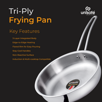 UNISAFE Tri-Ply Frypan
