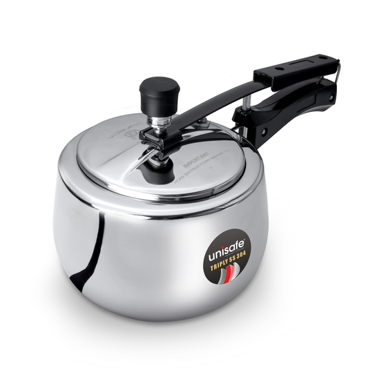 UNISAFE 3l Triply Platinum Tri-Pro Inner Lid Pressure Cooker