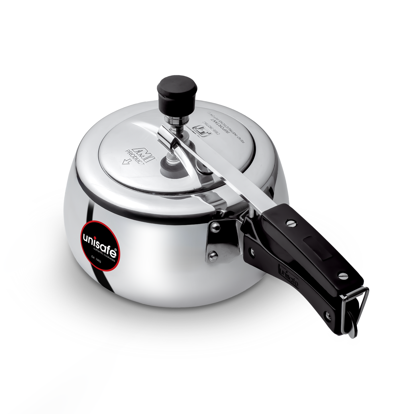 UNISAFE 3.5l Aluminium Platinum IB Inner Lid Pressure Cooker