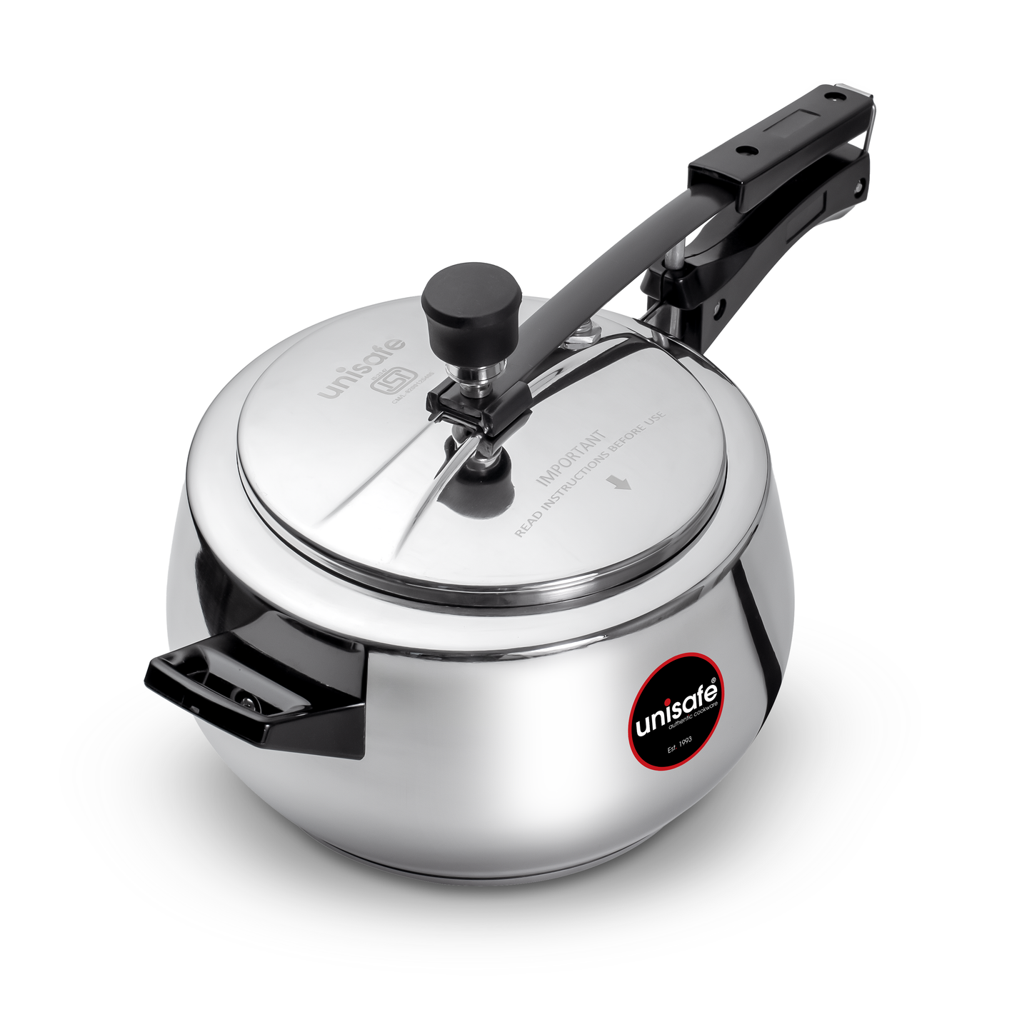 UNISAFE 6.5l Stainless Steel Platinum Inner Lid Pressure Cooker