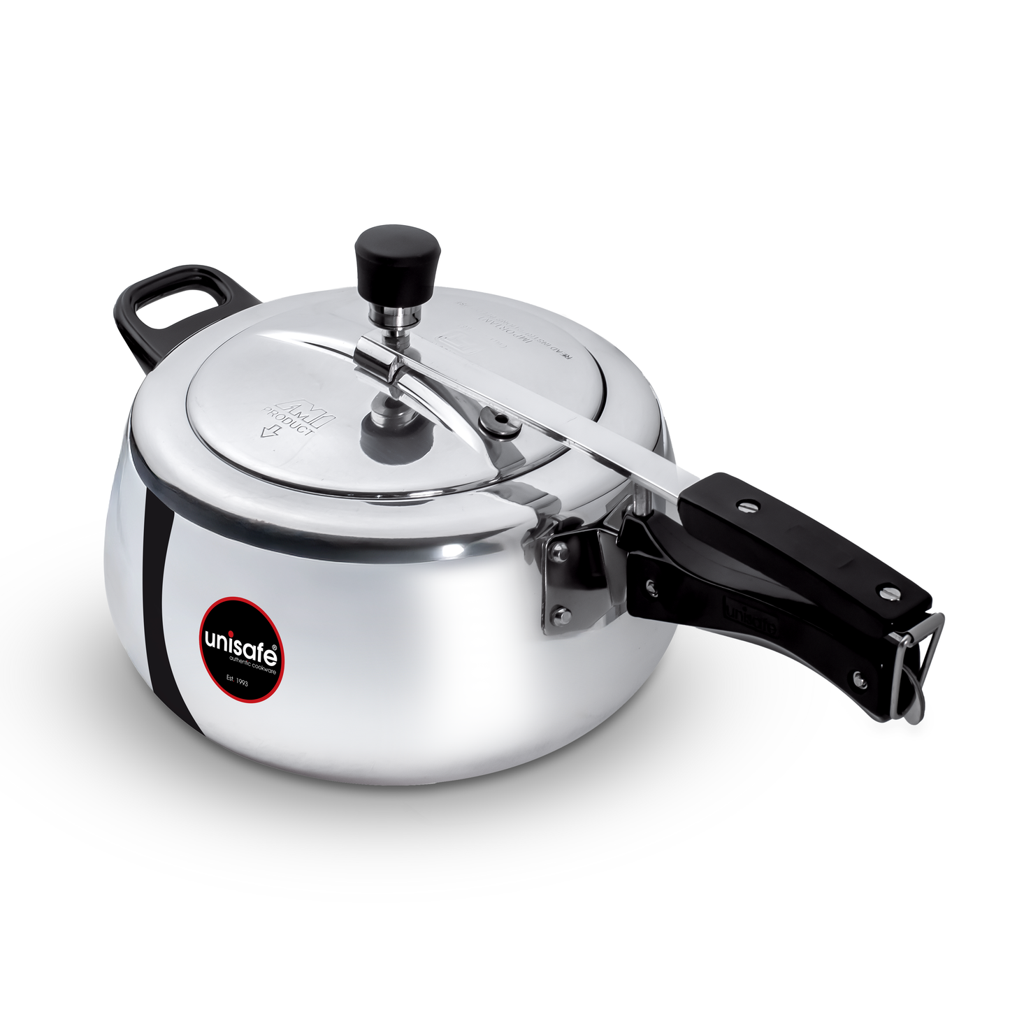 UNISAFE 6.5l Aluminium Platinum IB Inner Lid Pressure Cooker