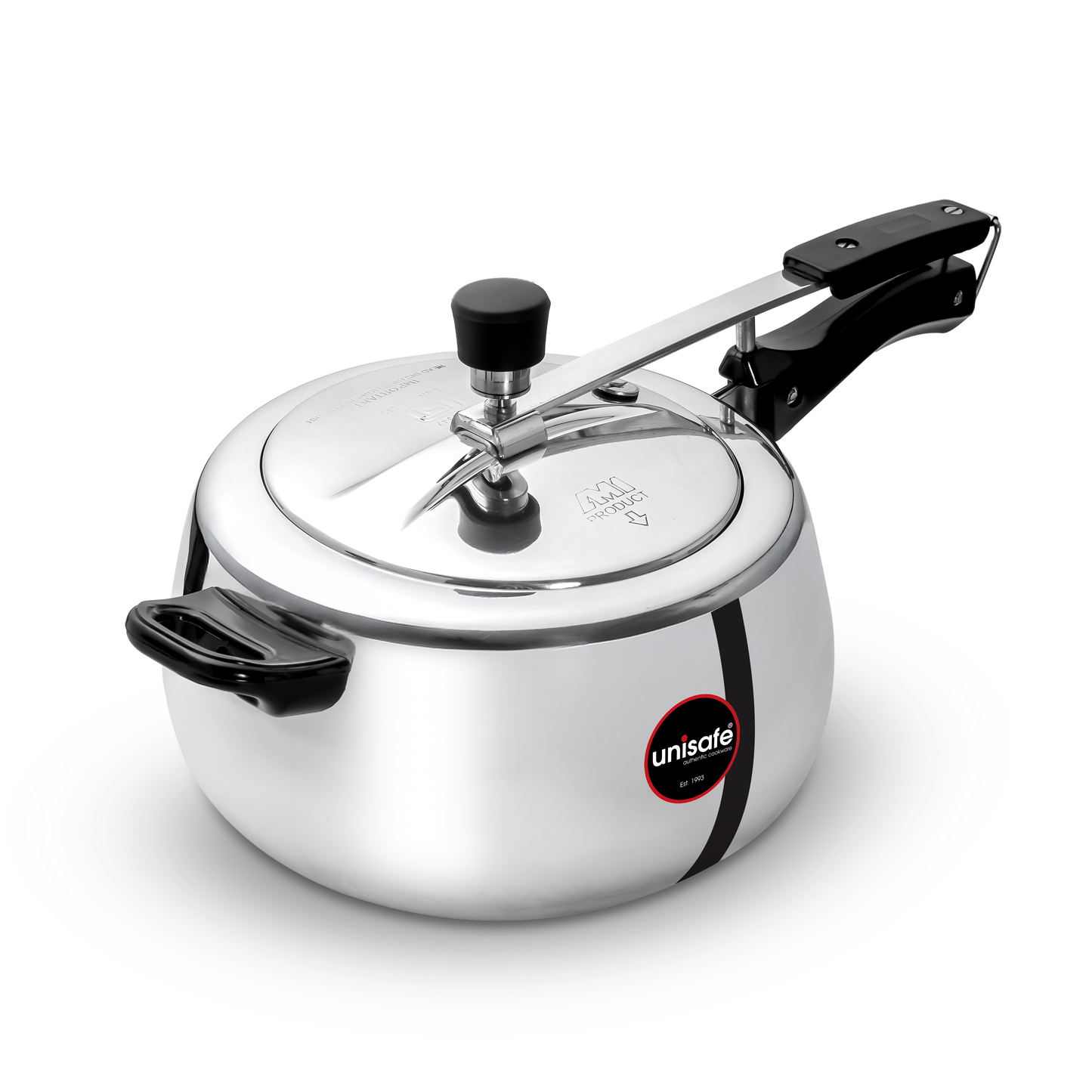 UNISAFE 6.5l Aluminium Platinum IB Inner Lid Pressure Cooker