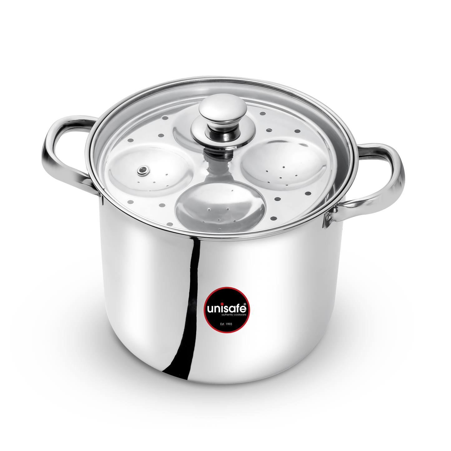 UNISAFE Stainless Steel Idli cooker-6 Plates(24 Idlis)