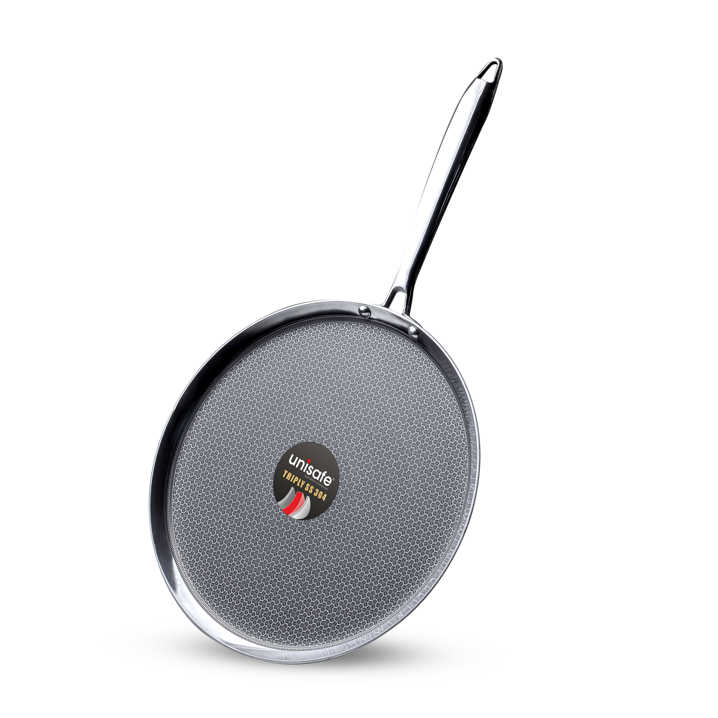 UNISAFE Triply Honeycomb 30cm Non-Stick Dosa Tawa