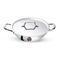 UNISAFE 22cm| 2L Tri-Ply Kadai With Stainless Steel Lid