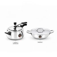 UNISAFE Triply Combo | 5L Innerlid Pressure Cooker + 26cm|3.5L Kadai with SS Lid