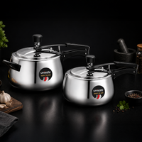 UNISAFE 3l & 5l Triply Platinum Tri-Pro Combo Inner Lid Pressure Cooker